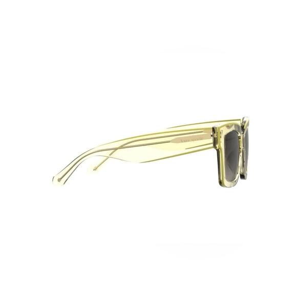 New Kate Spade BRYNNE/G/S 40GHA Transparent/Yellow Square Sunglasses - Women main image 6
